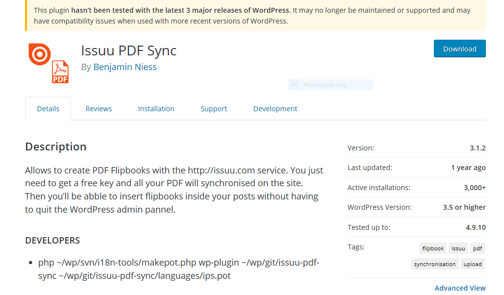 issuu flipbook plugin
